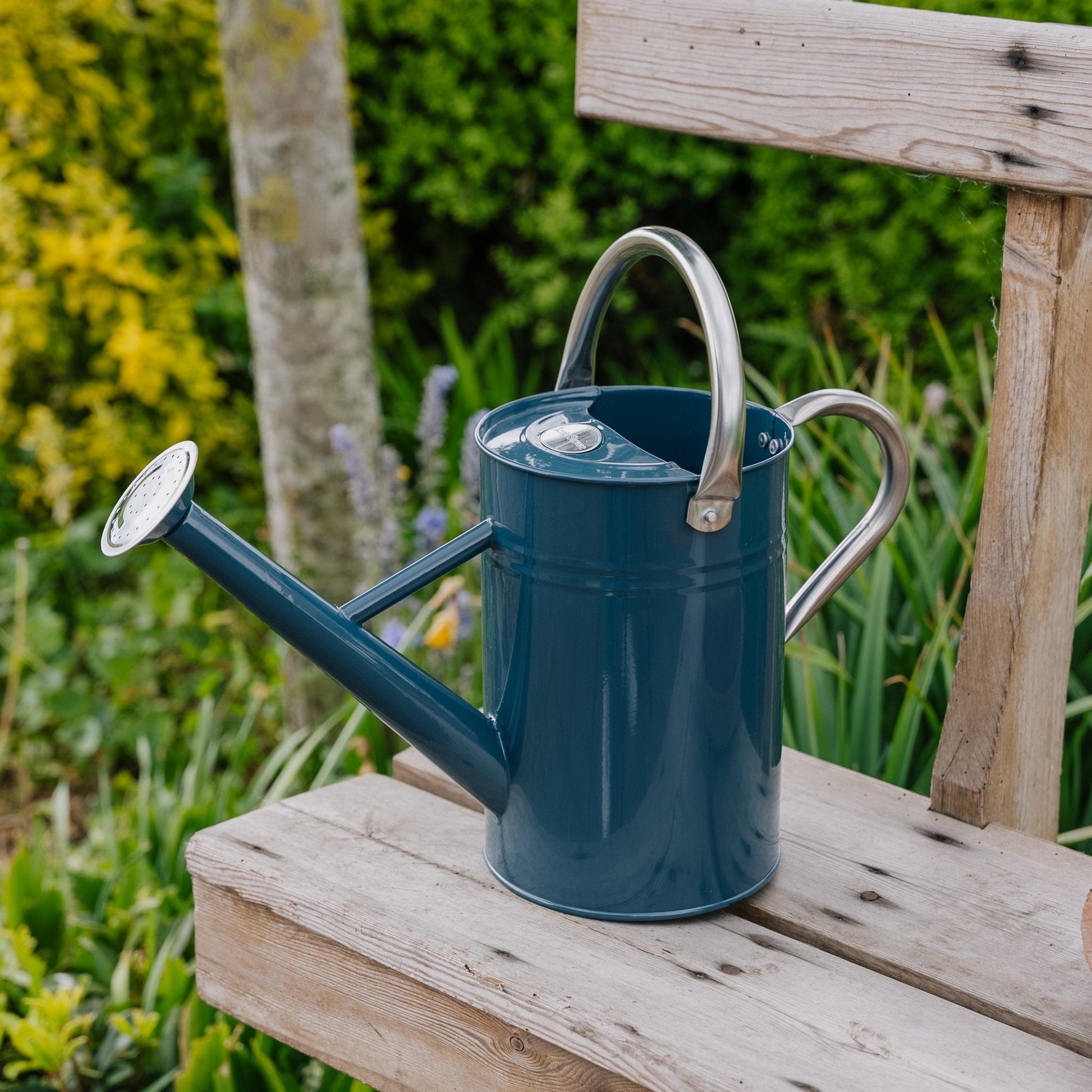 Arrosoir en métal, 4,5 L, bleu nuit