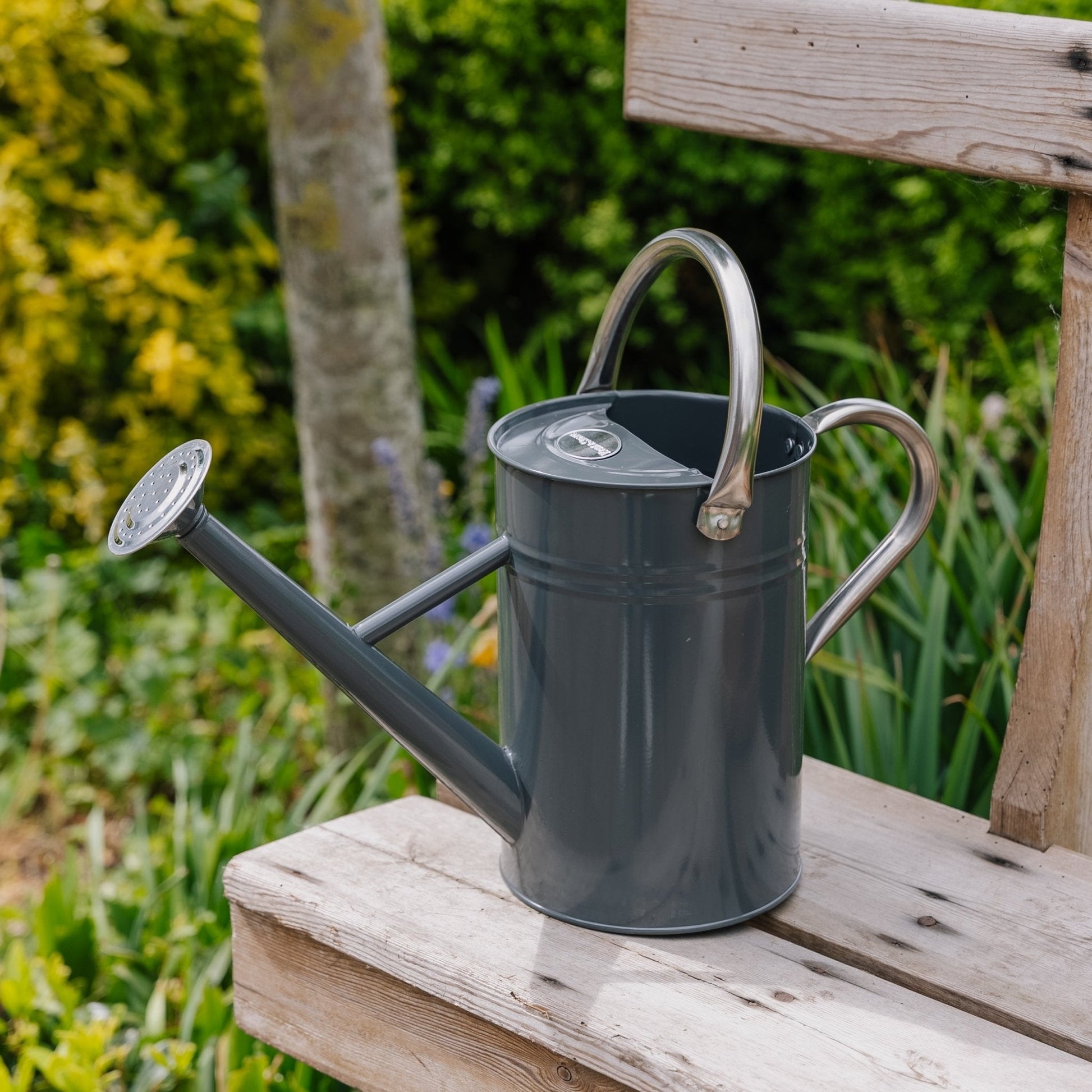 Arrosoir en métal, 4,5 L, gris froid