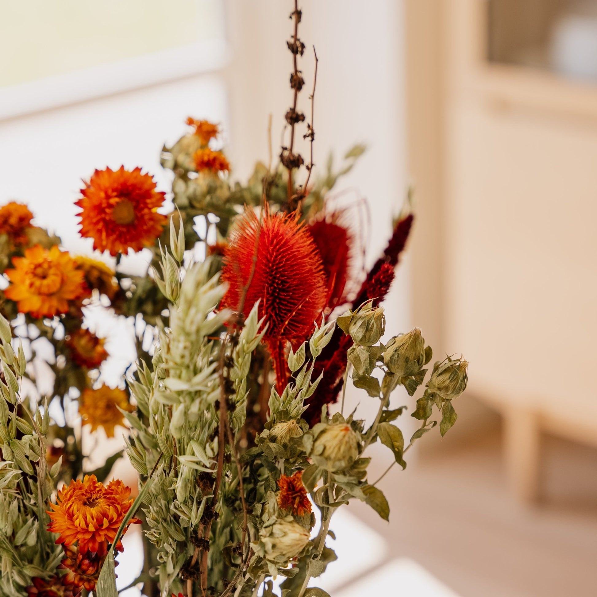 Bouquet éternel, Clair de Lune, H : 55 cm