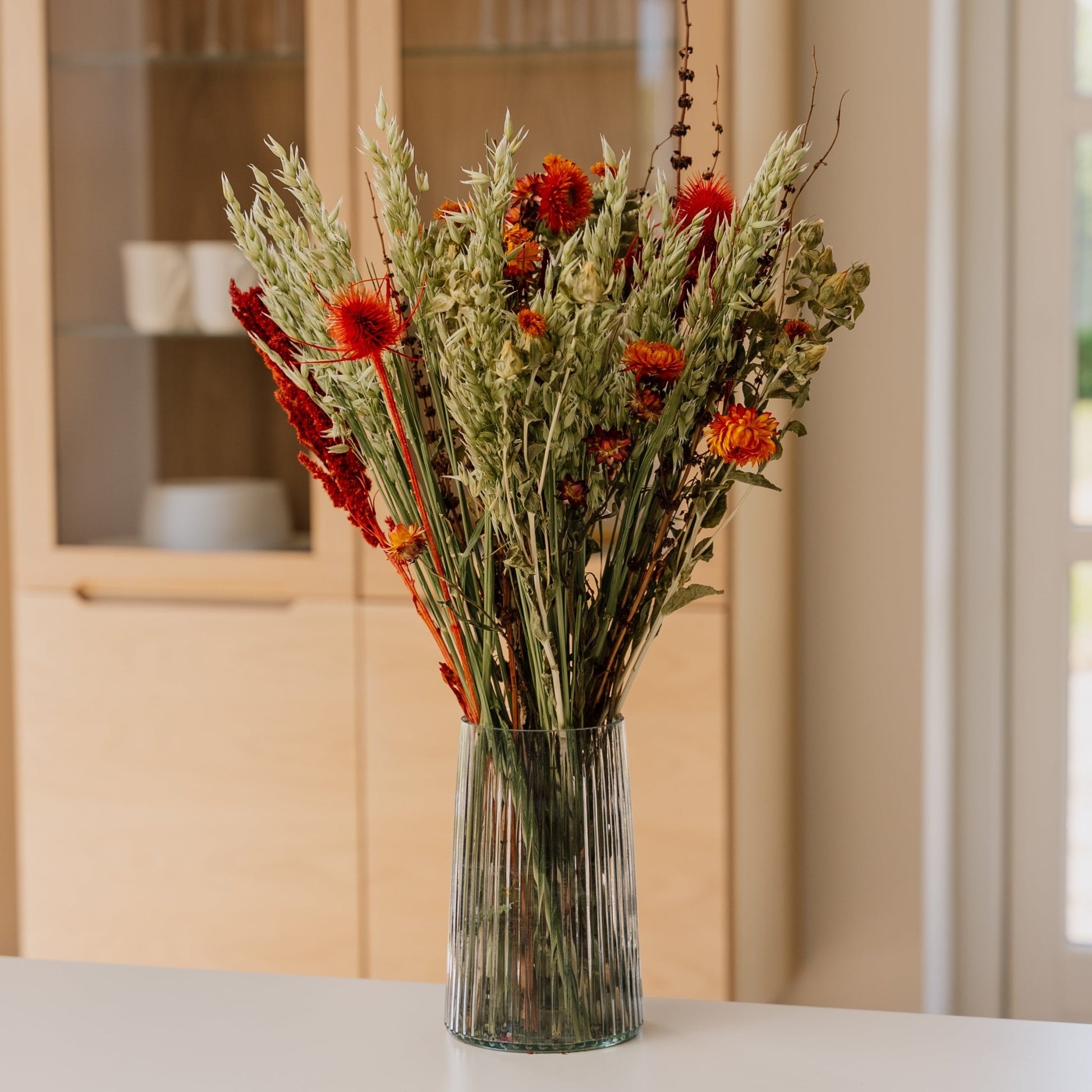 Bouquet éternel, Clair de Lune, H : 55 cm