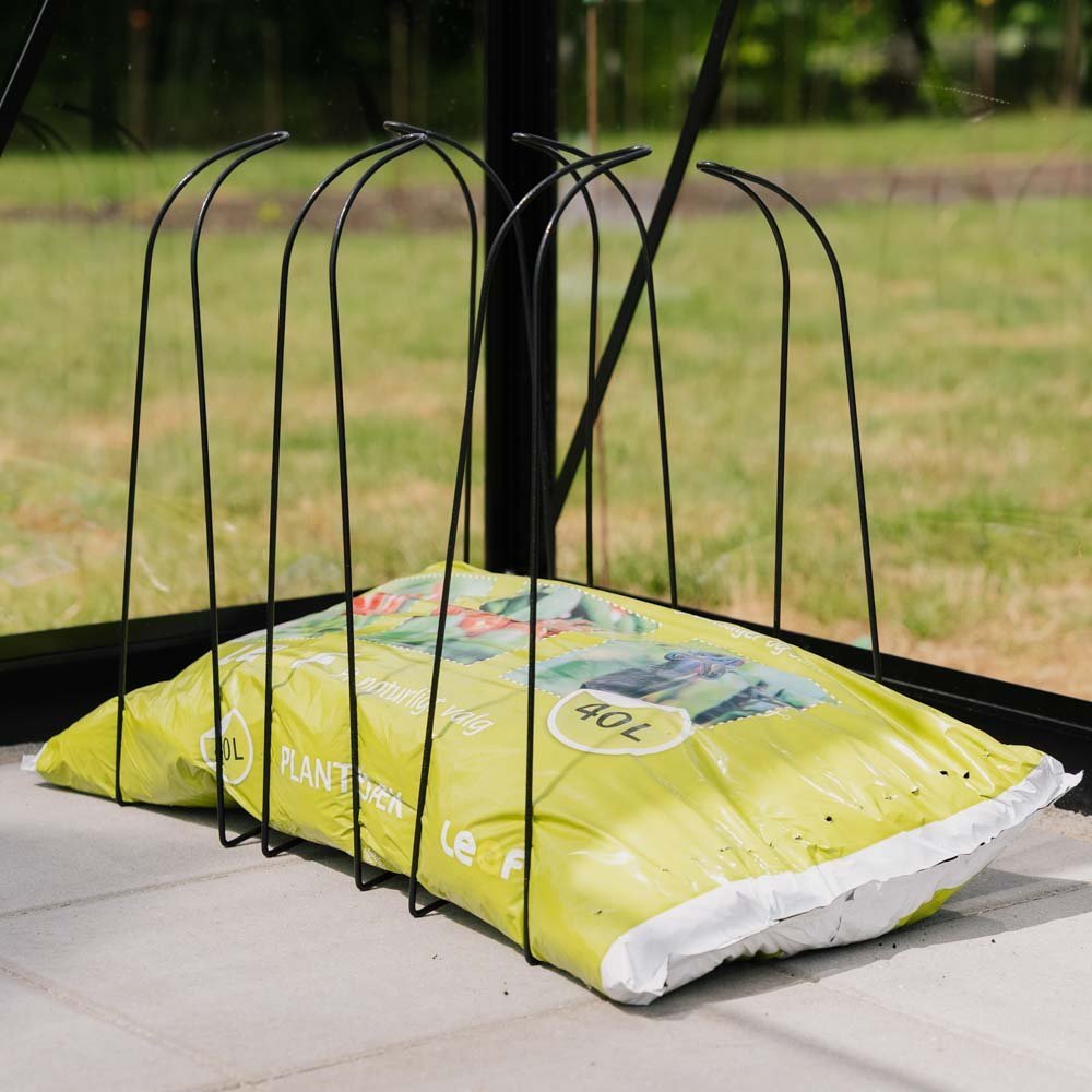 Cadre support pour sac de culture, L : 18 cm x l : 32 cm x H : 52 cm, lot de 3