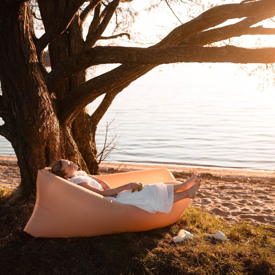 Chaise longue gonflable