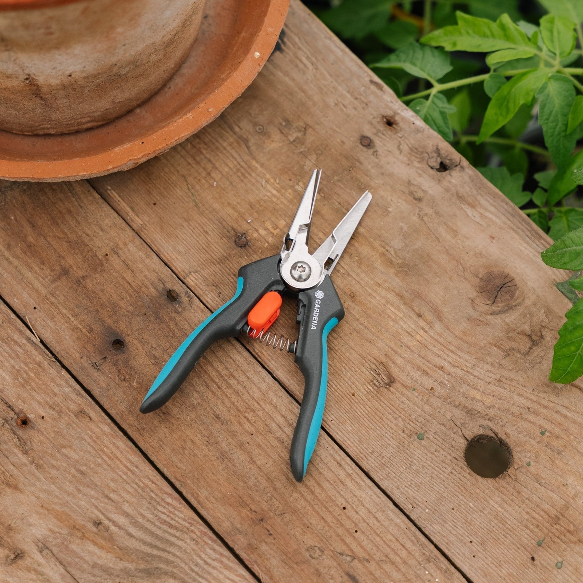 Ciseaux GripCut pour herbes avec fonction de préhension