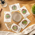 Coffret de micropousses avec coupelle de germination - 5 sachets de graines biologiques