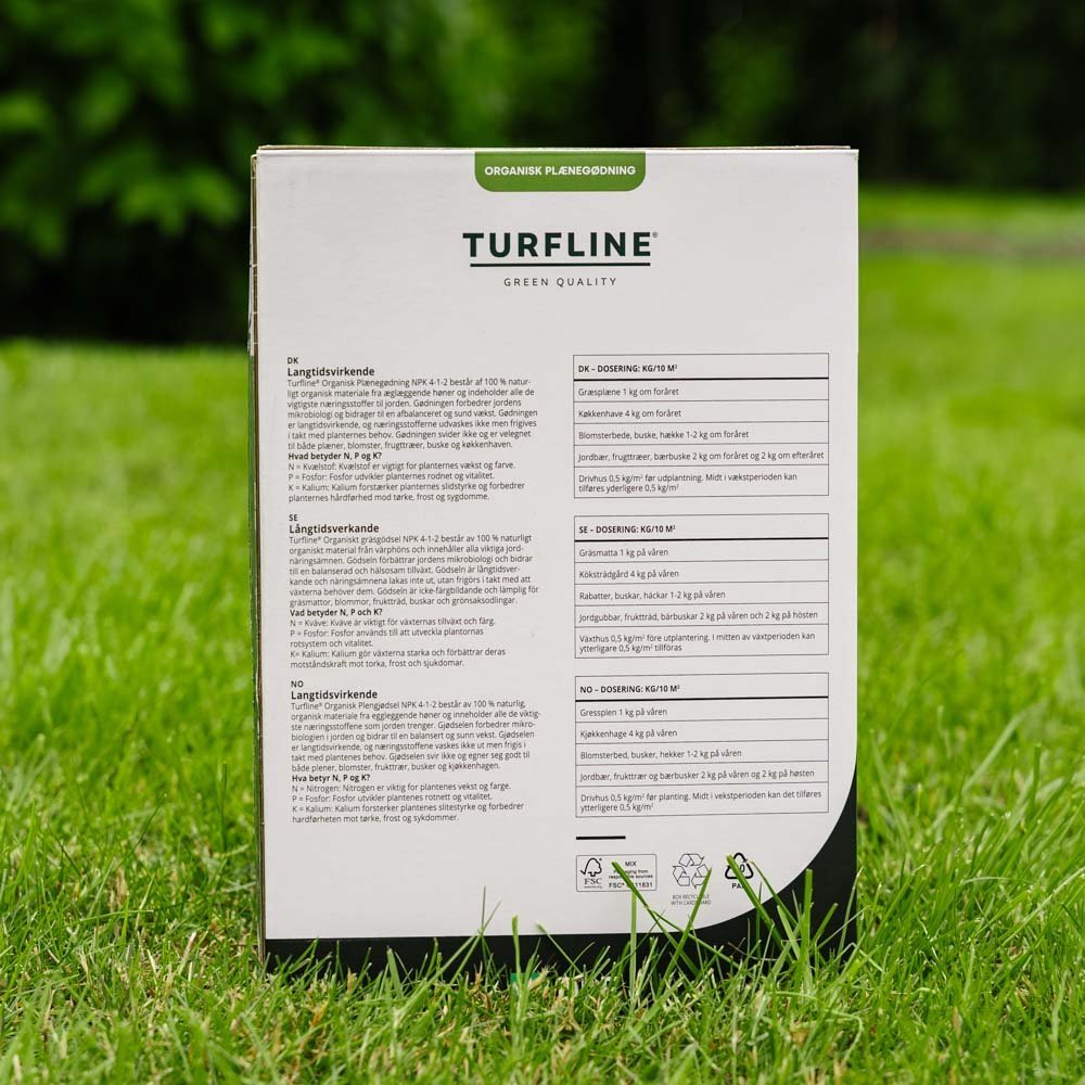 Engrais organique pour pelouse Turfline 4/1/2, 2,5 kg