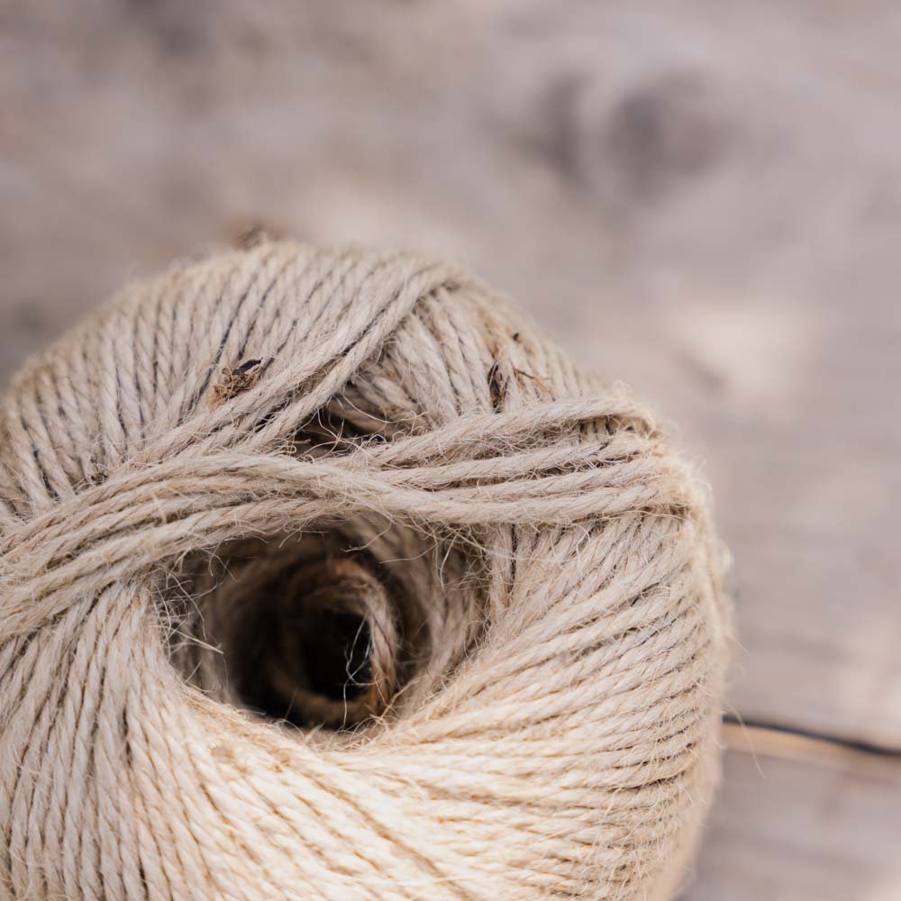 Ficelle de jute couleur pierre pâle, 5 m
