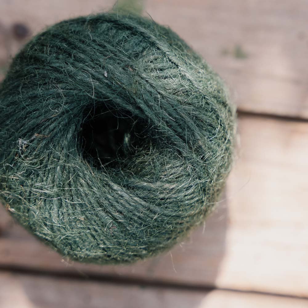 Ficelle de jute verte, 80 m