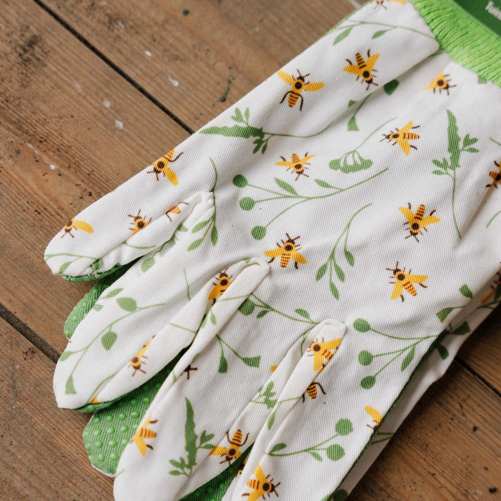 Gant de jardin avec motif abeille