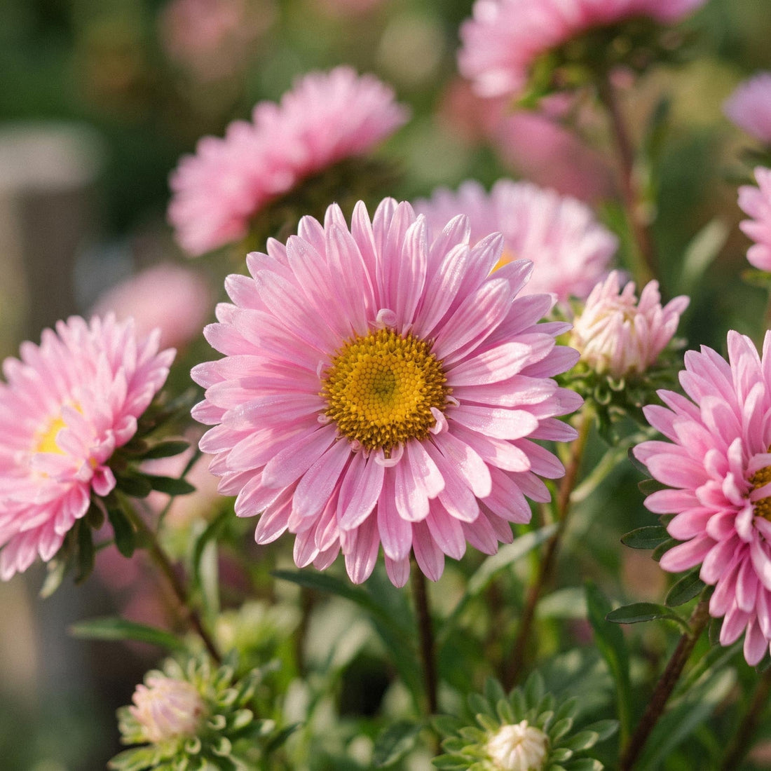 Graines d'aster de Chine 'Matsumoto Pink' - 50 graines biologiques