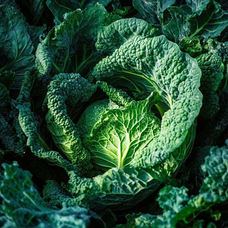 Graines de chou de Savoie 'Dunkelgrüner Putjes' - 40 graines biologiques