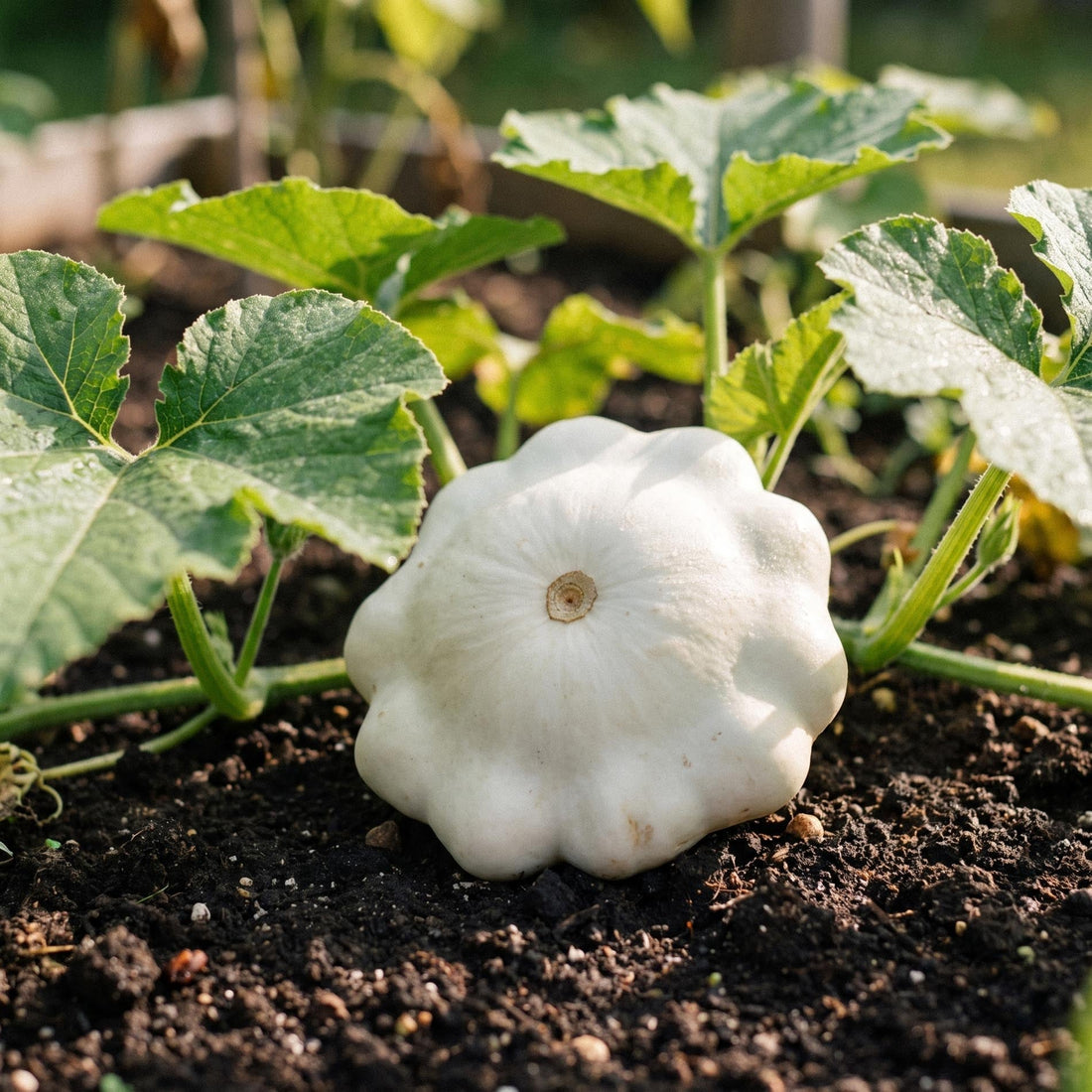 Graines de courgette 'Patisson blanc' - 5 graines biologiques