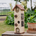 Hôtel à insectes en forme de tour, L : 15 cm l : 19 cm H : 52 cm