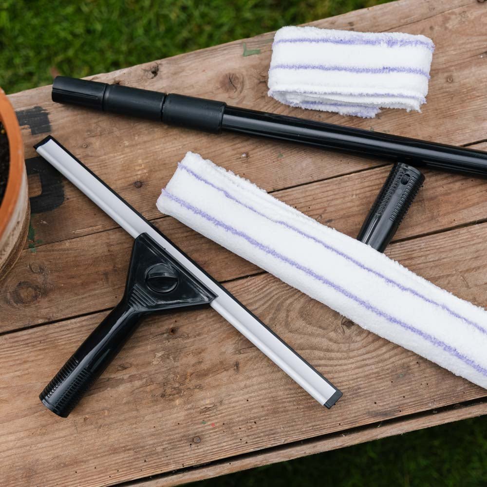 Kit complet de nettoyage de vitres, 4 pièces
