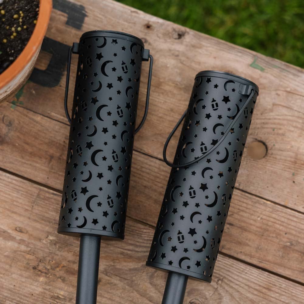 Lot de 2 lanternes solaires Zira avec motif