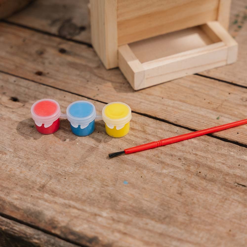 Mangeoire à oiseaux à fabriquer soi - même avec peinture