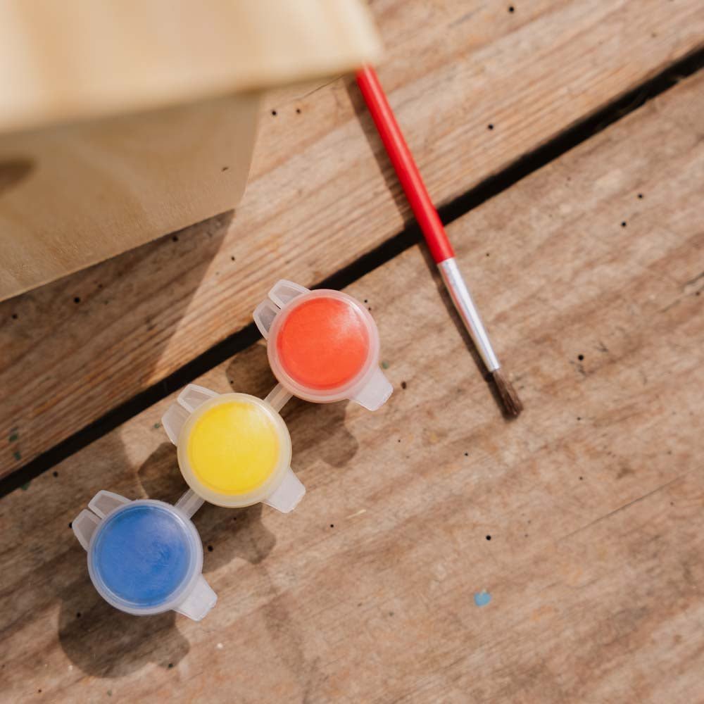 Nichoir à construire soi - même avec peinture