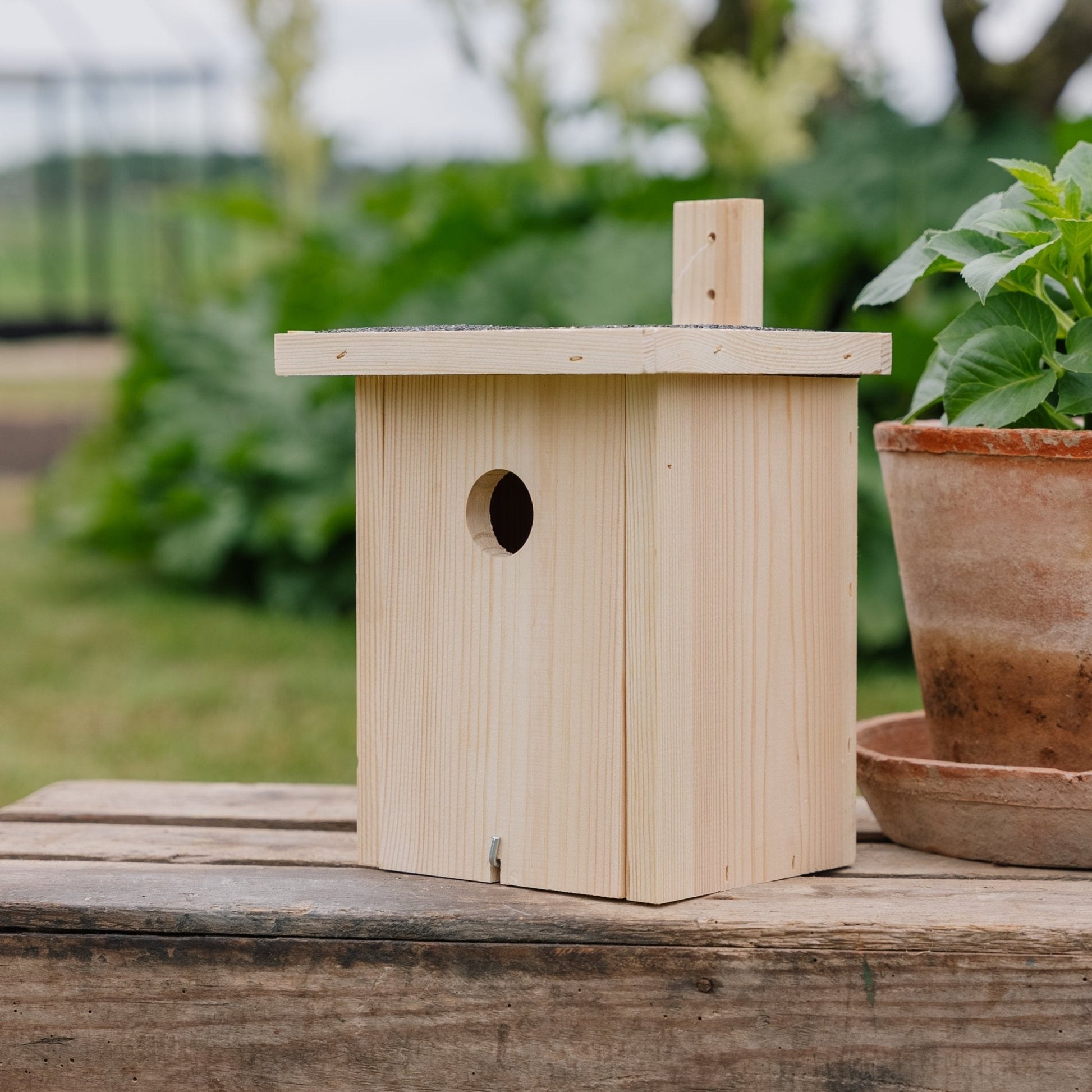 Nichoir, nature, L : 19 cm l : 19 cm H : 22 cm