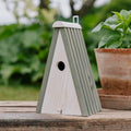 Nichoir triangulaire en pin, L : 16 cm l : 13 cm H : 26 cm