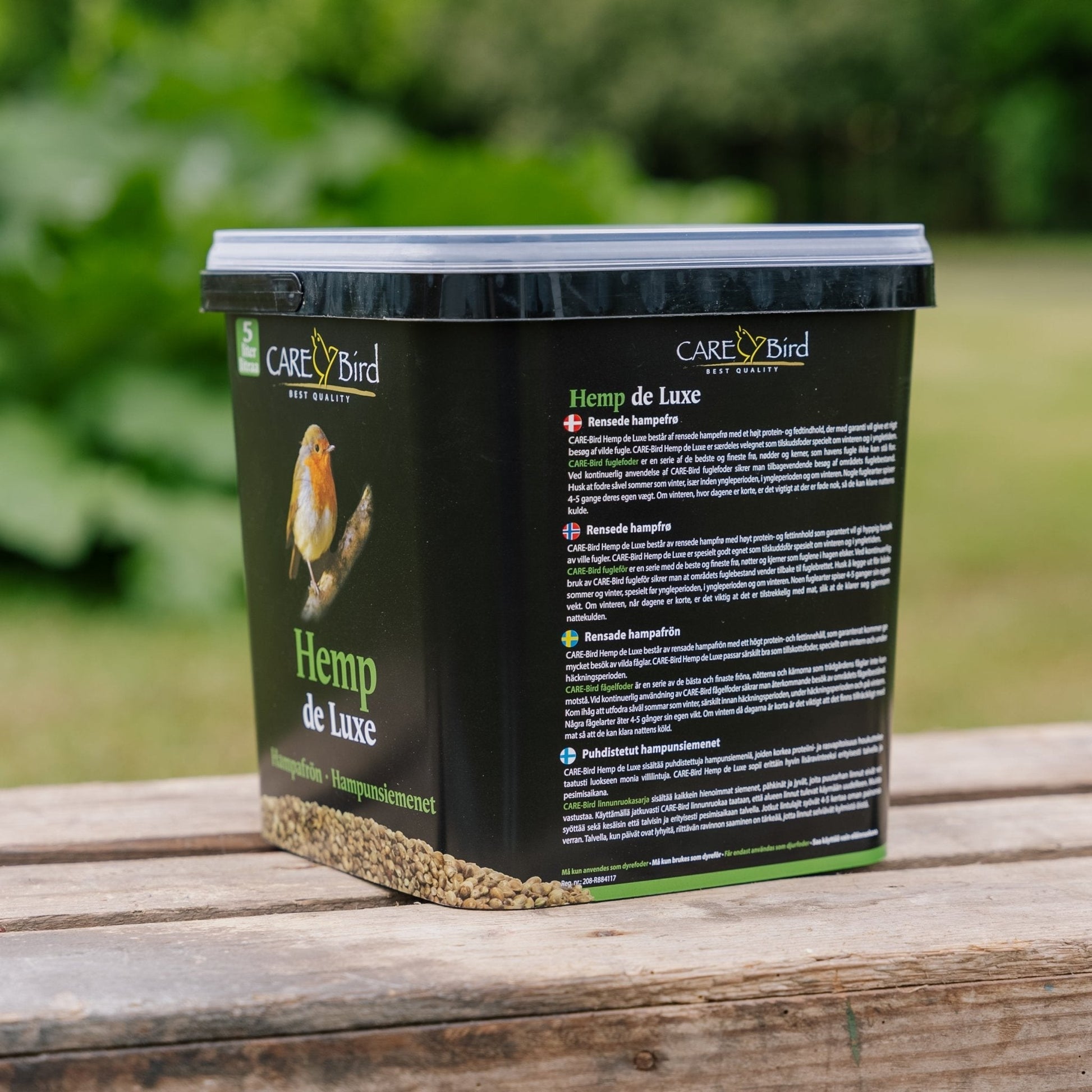 Nourriture pour oiseaux, chanvre de luxe, 5 L