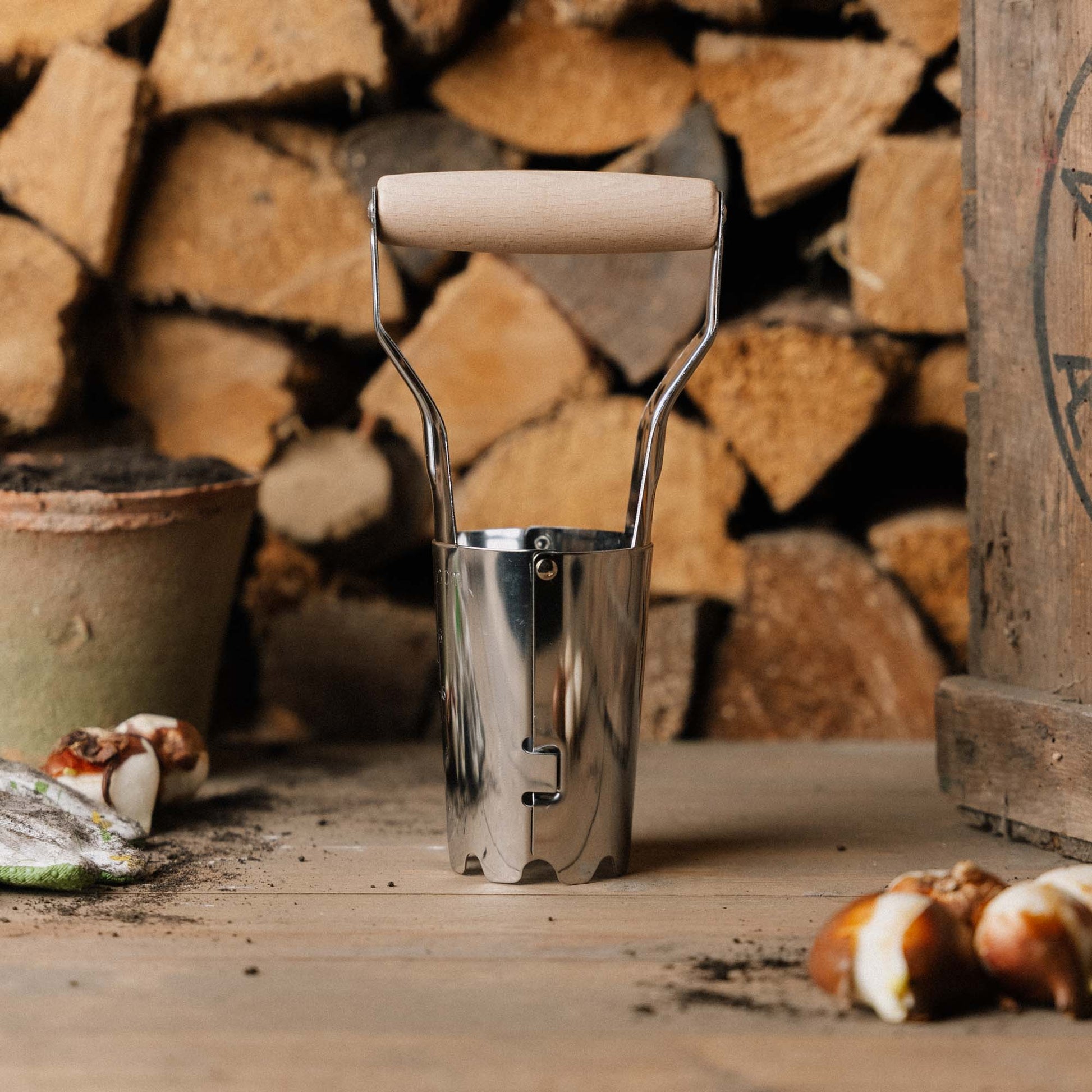 Planteurs de bulbes en acier inoxydable