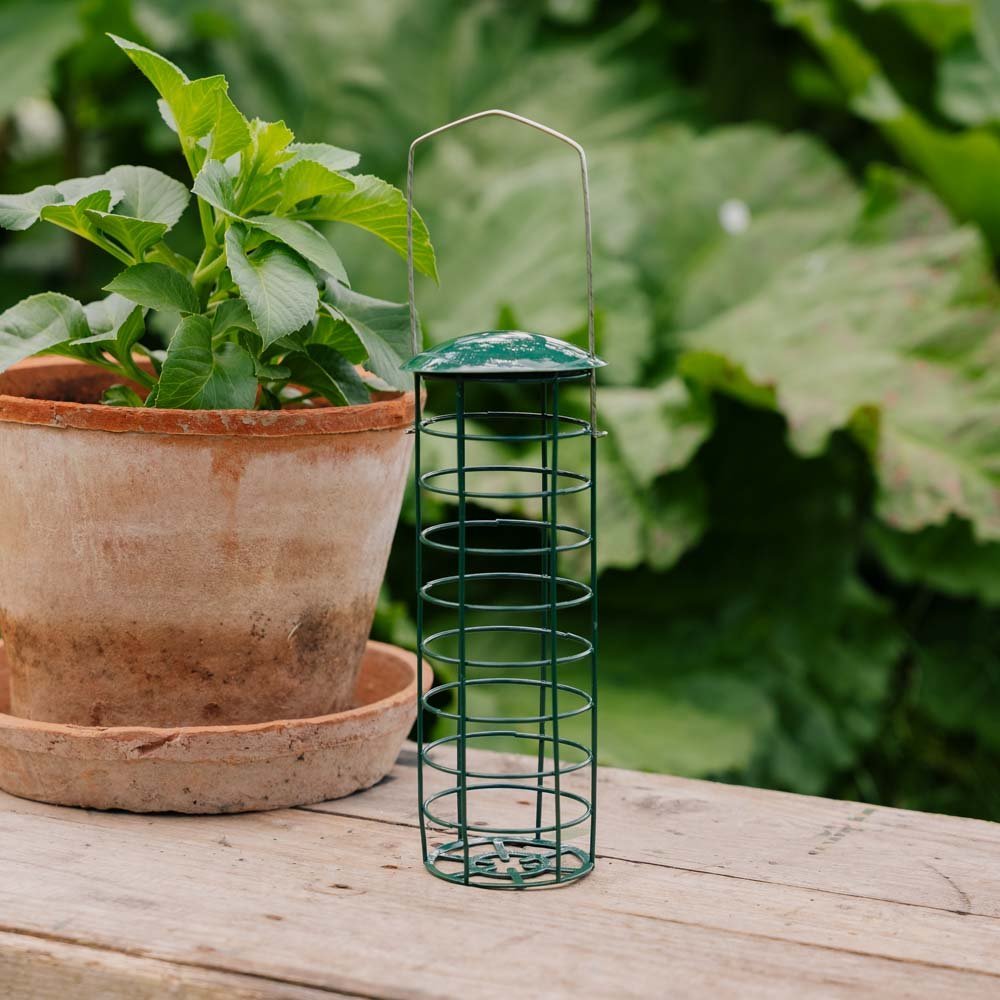 Porte - boules de graisse pour mésanges, Ø : 9 cm H : 23 cm