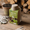 Pots en fibre biodégradable 10 cm, lot de 12