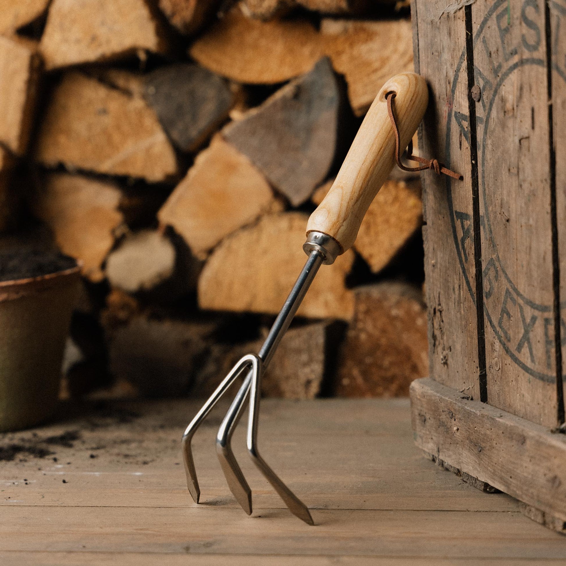 Râteau à plantes en inox