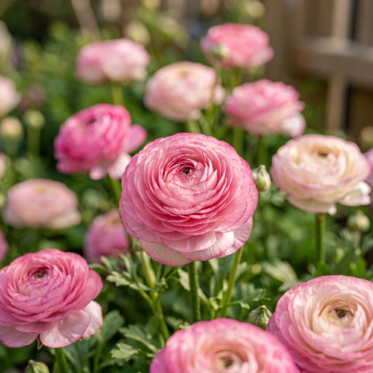 Renoncule, Ranunculus 'Picotee Rose'