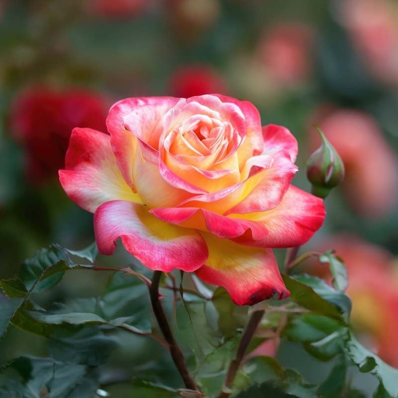 Rose 'Double Delight'