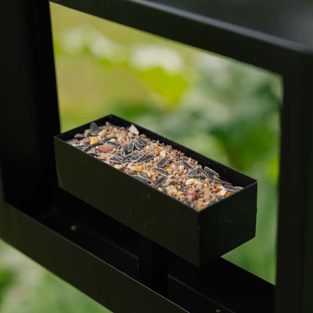 Station d'alimentation carrée, L : 30 cm l : 6 cm H : 23 cm